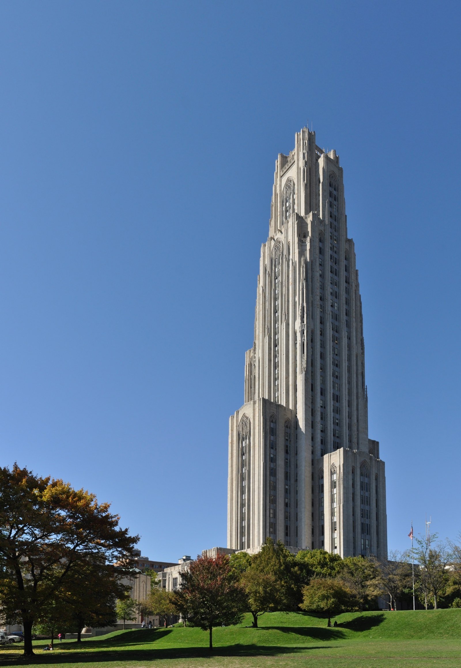 Cathedral of Learning de la Universidad de Pittsburgh, 2009; fotografía de archivo.